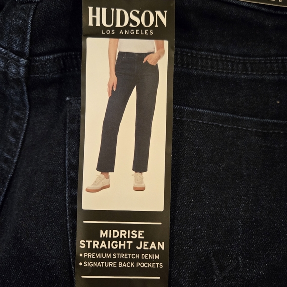 Hudson Women’s Mid Rise Straight Jean - size 27 Inseam 29" - Picture 2 of 7